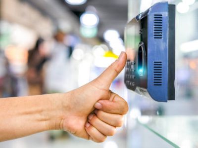 Finger print and key card scan for enter security system